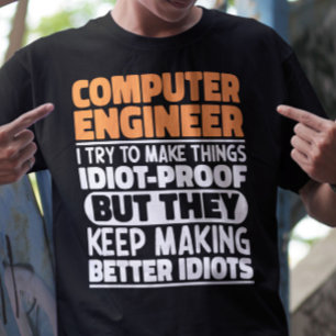 コンピュータエンジニアIが物事を引用文するおもしろい Tシャツ
