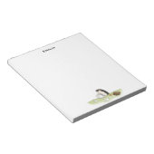 コンピュータカラーノート付き可愛いハリネズミ動物 ノートパッド (アングル)