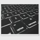 コンピュータキーボードの折り返し紙 ラッピングペーパー (フラット)