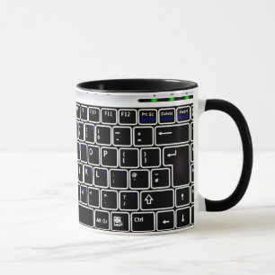 コンピュータキーボードデザインコーヒーマグ マグカップ