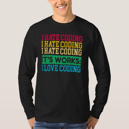 コンピュータギークことわざプログラミング Tシャツ (正面)