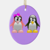 コンピュータギークのバレンタイン: プログラミング言語愛 セラミックオーナメント (右)