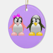 コンピュータギークのバレンタイン: プログラミング言語愛 セラミックオーナメント (左)