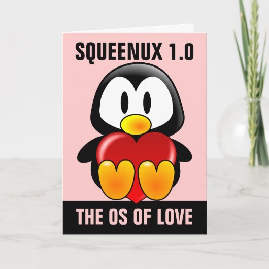 コンピュータギークのバレンタイン:OS for Love シーズンカード (正面)