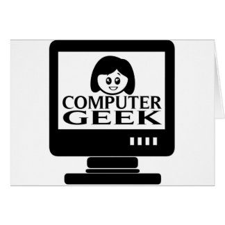 コンピュータギークの女の子の女性