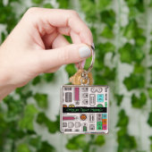 コンピュータギーク入力パターンキーチェーン キーホルダー (手)