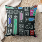 コンピュータギーク入力パターン装飾用クッション クッション (ブランケット)