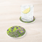 コンピュータギーク回路基板ネオンイエロー コースター (側面)