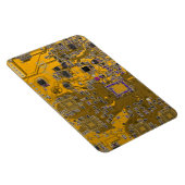 コンピュータギーク回路基板ライトオレンジ マグネット (右側)