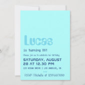 コンピュータギーク誕生日パーティーの招待 招待状 (正面)