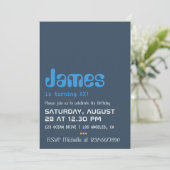 コンピュータギーク誕生日パーティーの招待 招待状 (スタンド正面)