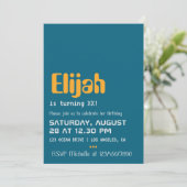 コンピュータギーク誕生日パーティーの招待 招待状 (スタンド正面)