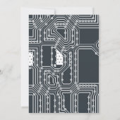 コンピュータギーク誕生日パーティーの招待 招待状 (裏面)