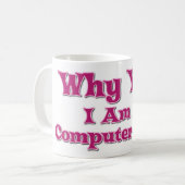コンピュータギーク コーヒーマグカップ (正面左)