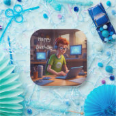 コンピュータギーク ペーパープレート (パーティー)