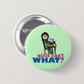 コンピュータギーク – ライト 缶バッジ (正面&裏面)