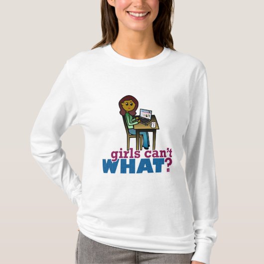 コンピュータギーク – 暗 Tシャツ (正面)