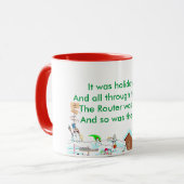 コンピュータクリスマス マグカップ (正面左)