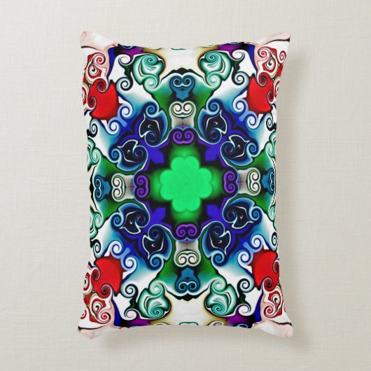コンピュータグラフィックス。抽象芸術イラストレーション アクセントクッション (正面(垂直))