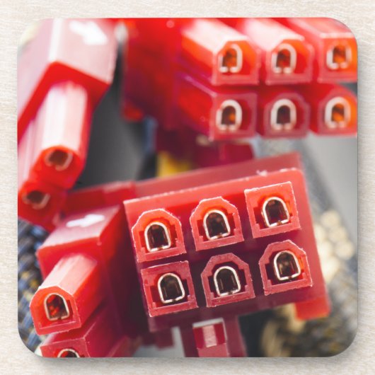 コンピュータケーブルコネクタ コースター (正面)