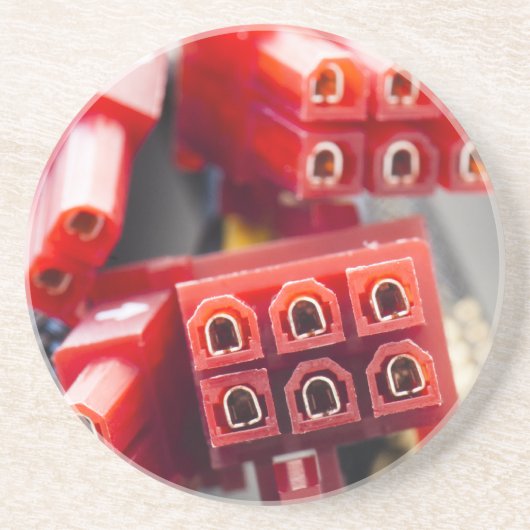 コンピュータケーブルコネクタ コースター (正面)