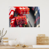 コンピュータケーブルコネクタ ポスター (キッチン)