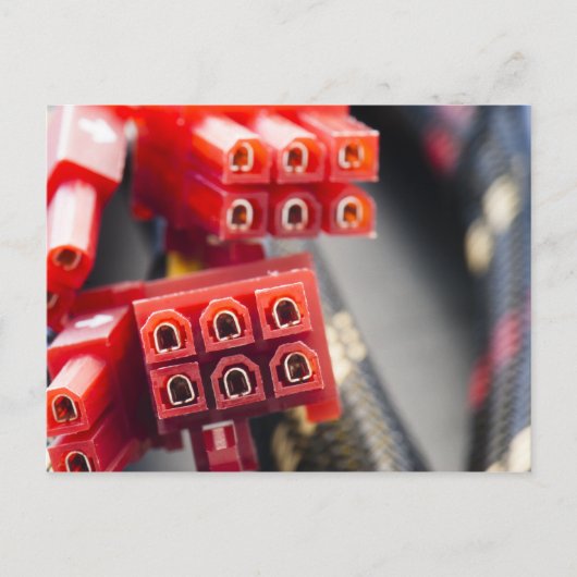 コンピュータケーブルコネクタ ポストカード (正面)