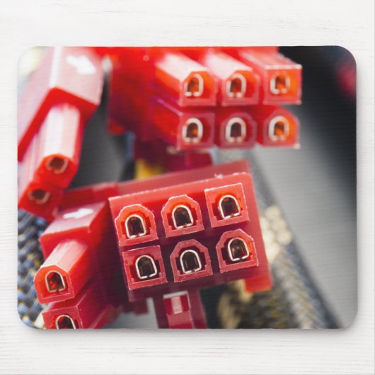 コンピュータケーブルコネクタ マウスパッド (正面)