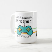 コンピュータゲーパーソナライズされたムの写真と文字 コーヒーマグカップ (正面左)