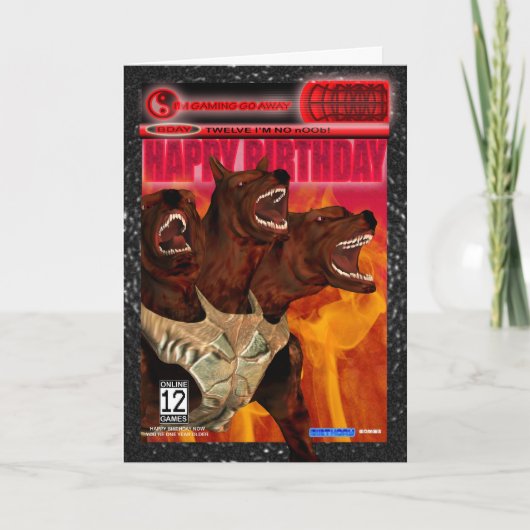 コンピュータゲームファン誕生日カーモダンド カード (正面)