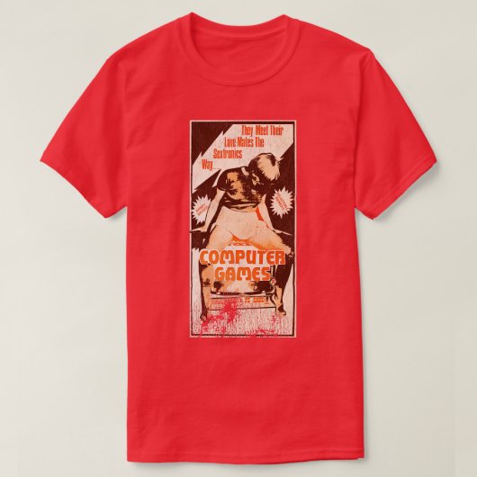 コンピュータゲームレトロカルト映画 Tシャツ (デザイン正面)