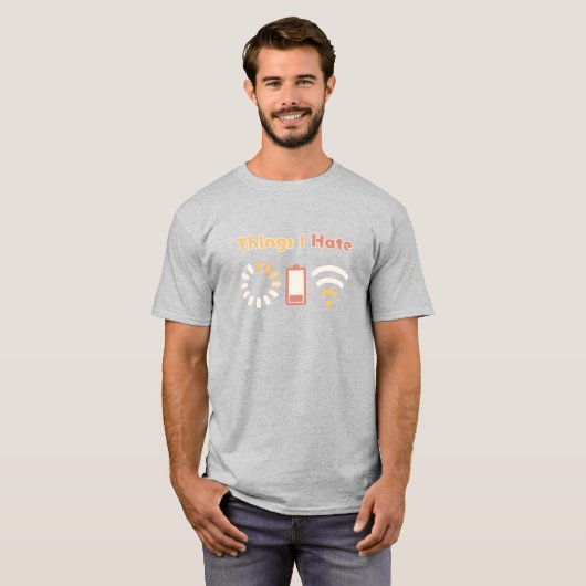 コンピュータコーディング嫌いなこと Tシャツ (正面フル)