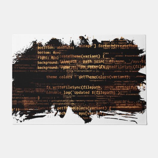 コンピュータコード ドアマット (正面)