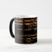 コンピュータコード モーフィングマグカップ (正面左)