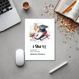 コンピュータサイエンスと情報卒業写真 案内状