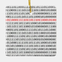 コンピュータサイエンスのバイナリコードブラックレッドクリスマス