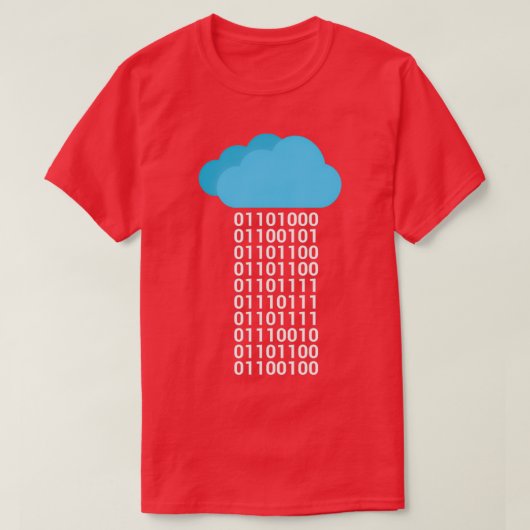 コンピュータサイエンスのバイナリーギフト Tシャツ (デザイン正面)