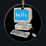 コンピュータサイエンスデスクトップサイエンティストTシャツ セラミックオーナメント<br><div class="desc">コンピュータサイエンスデスクトップサイエンティストTシャツ</div>