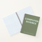 コンピュータサイエンスパーソナライズされたスクールオリーブ図 ノートブック (内部)