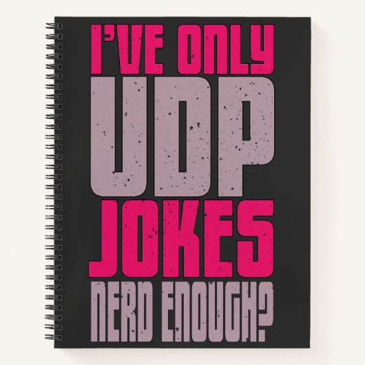 コンピュータサイエンスプログラマーudpジョーク ノートブック (正面)