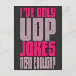 コンピュータサイエンスプログラマーudpジョーク ポストカード