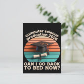 コンピュータサイエンス卒業Tシャツ シーズンポストカード (スタンド正面)