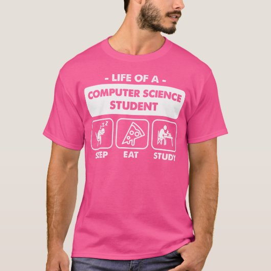 コンピュータサイエンス専攻の学生 Tシャツ (正面)