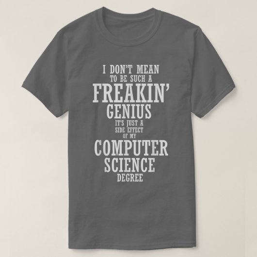 コンピュータサイエンス誇りを持ったシニア・クラス卒業202 Tシャツ (デザイン正面)