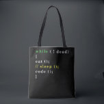 コンピュータサイエンスPythonプログラマー食べコードスリープ トートバッグ<br><div class="desc">このティーを愛する人を知ってる？彼買らへの贈り物として。ハッカソン擦り切れたやソフトウェア開発の仕事、ホームオフィスに最適。</div>