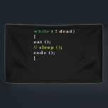コンピュータサイエンスPythonプログラマー食べコードスリープ 横断幕<br><div class="desc">このティーを愛する人を知ってる？彼買らへの贈り物として。ハッカソン擦り切れたやソフトウェア開発の仕事、ホームオフィスに最適。</div>