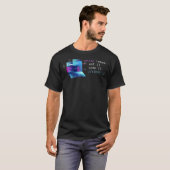 コンピュータサイエンスPythonプログラマー食べコードスリープ Tシャツ (正面フル)