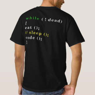 コンピュータサイエンスPythonプログラマー食べコードスリープ Tシャツ