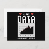 コンピュータサイエンティストデータアナリストギフト ポストカード (正面/裏面)