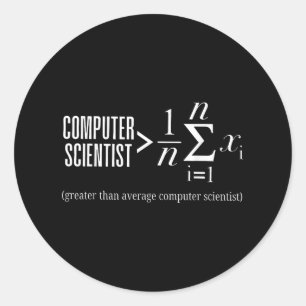 コンピュータサイエンティスト数学プログラマコーダーソフトウェア ラウンドシール